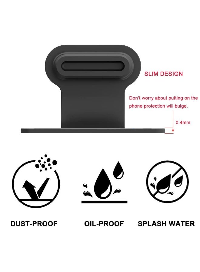 10 Pack USB Type C Anti-Lost Anti Dust Plug, Silicone Anti-Dust Pluggy Port Cover Cap Protector for Laptops, Smartphones - Image 5